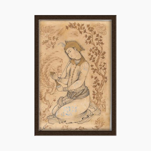 نگارگری روی کاغذ_مکتب صفویه-کد 1030146