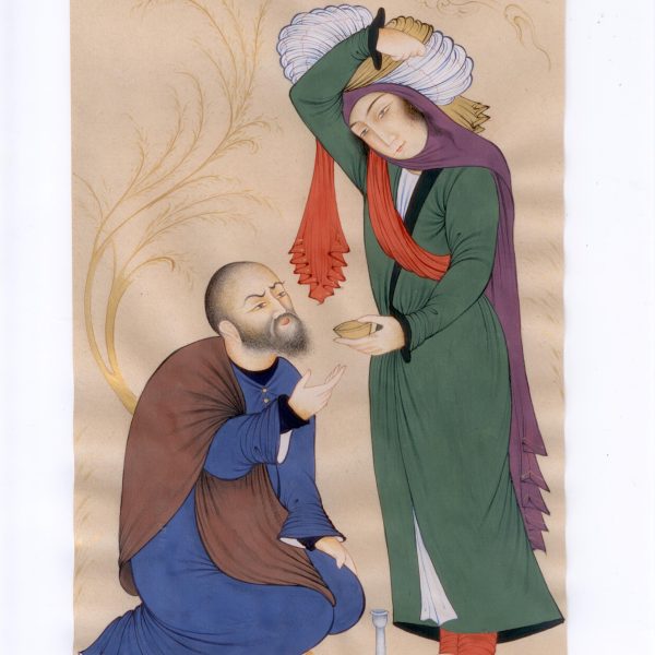 تابلو نگارگری روی کاغذ_مکتب صفویه-کد1030273