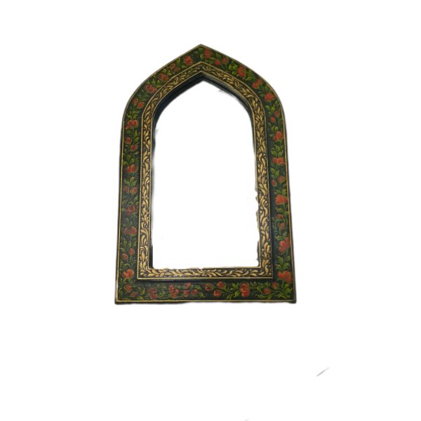 آینه پاپیه ماشه طرح گل و مرغ کد 1020054