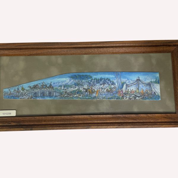 نگارگری روی استخوان طرح عشایر کد 1010256