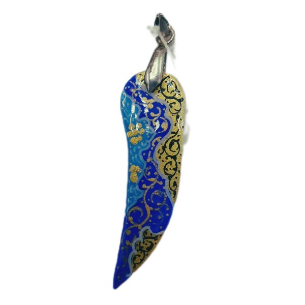 گردنبند استخوانی بته جقه طرح تذهیب-کد1050088